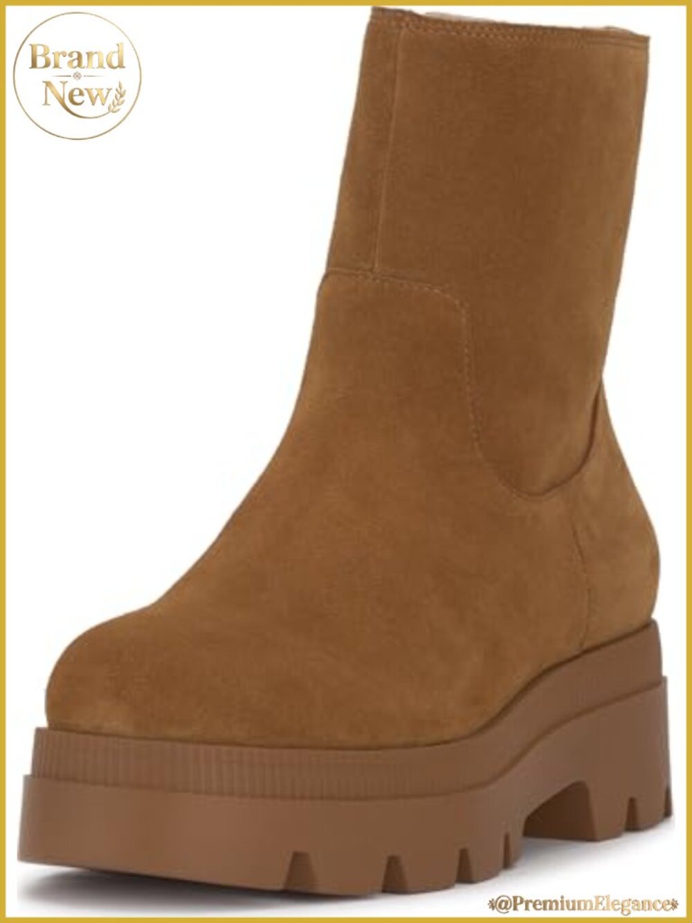 Suede Platform Ankle Booties Round Toe Bootie Fall Casual